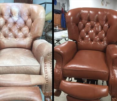 Leather restoration - Cuir Esthética