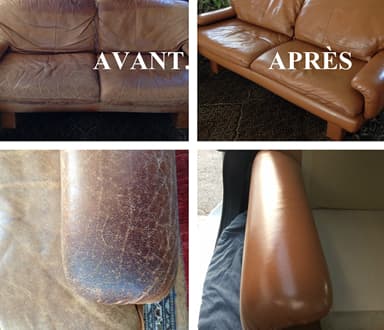Leather restoration - Cuir Esthética