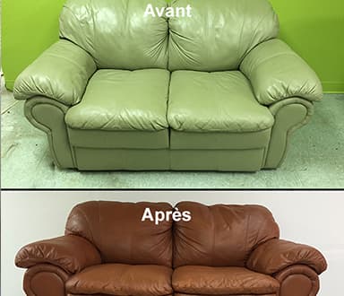 Leather restoration - Cuir Esthética